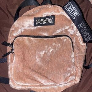 Victoria Secret PINK velvet mini backpack
